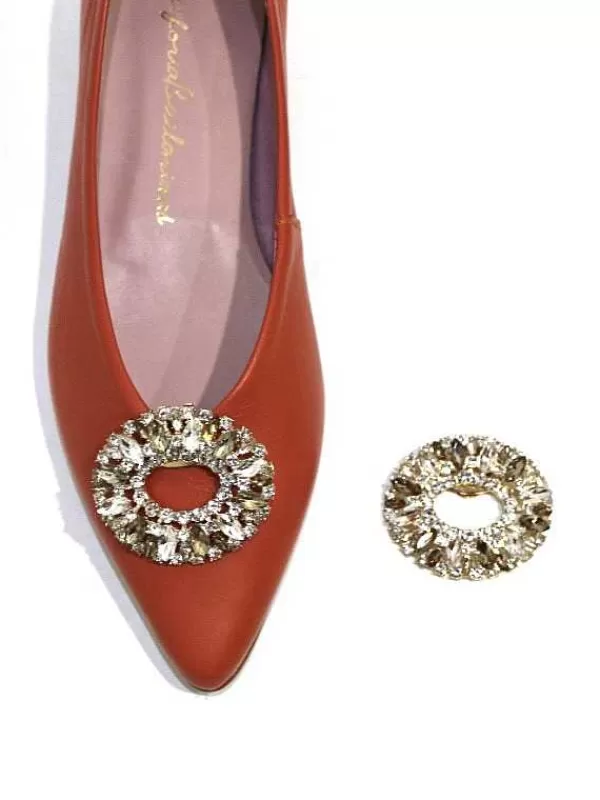 El Rayo Shoe Decorations And Brooches<Shiny 1187 - Oval White Strass