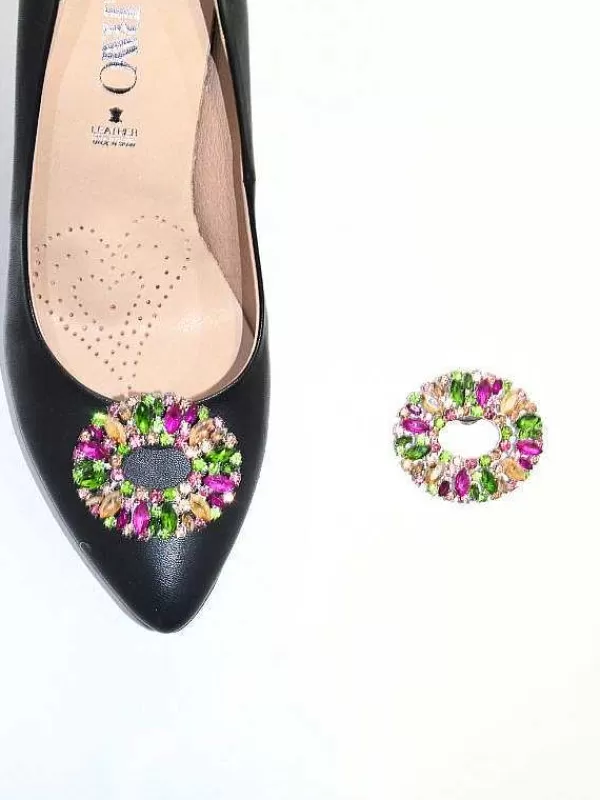 El Rayo Shoe Decorations And Brooches<Shiny 1189 - Oval Fuxia